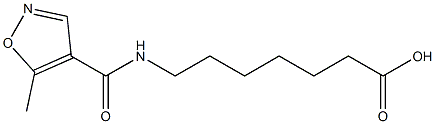 7-{[(5-methylisoxazol-4-yl)carbonyl]amino}heptanoic acid Struktur