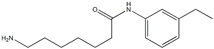 7-amino-N-(3-ethylphenyl)heptanamide,,结构式