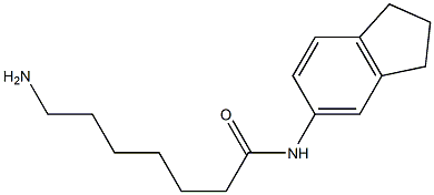 7-amino-N-2,3-dihydro-1H-inden-5-ylheptanamide,,结构式