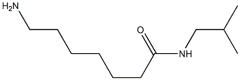 7-amino-N-isobutylheptanamide Struktur