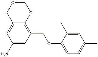 8-(2,4-dimethylphenoxymethyl)-2,4-dihydro-1,3-benzodioxin-6-amine|