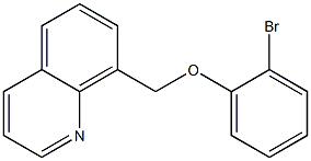 8-(2-bromophenoxymethyl)quinoline,,结构式