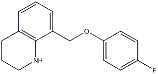 8-(4-fluorophenoxymethyl)-1,2,3,4-tetrahydroquinoline Structure