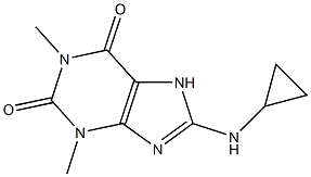  8-(cyclopropylamino)-1,3-dimethyl-2,3,6,7-tetrahydro-1H-purine-2,6-dione