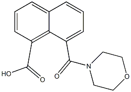 8-(morpholin-4-ylcarbonyl)-1-naphthoic acid Structure
