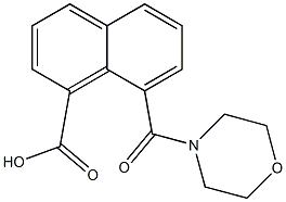 8-(morpholin-4-ylcarbonyl)-1-naphthoic acid,,结构式