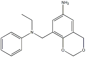 8-{[ethyl(phenyl)amino]methyl}-2,4-dihydro-1,3-benzodioxin-6-amine Structure