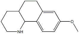 8-methoxy-1,2,3,4,4a,5,6,10b-octahydrobenzo[h]quinoline Struktur