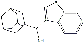 adamantan-1-yl(1-benzothiophen-3-yl)methanamine Struktur