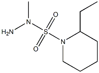 amino-N-methyl-N-[2-(piperidin-2-yl)ethyl]sulfonamide 化学構造式