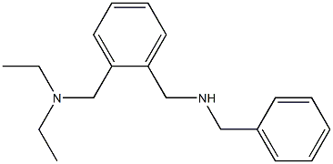 benzyl({2-[(diethylamino)methyl]phenyl}methyl)amine 化学構造式