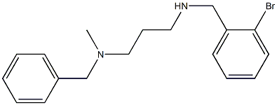 benzyl(3-{[(2-bromophenyl)methyl]amino}propyl)methylamine 化学構造式