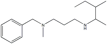 benzyl(methyl){3-[(3-methylpentan-2-yl)amino]propyl}amine Struktur