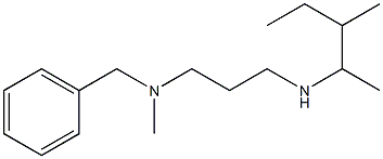 benzyl(methyl){3-[(3-methylpentan-2-yl)amino]propyl}amine 结构式