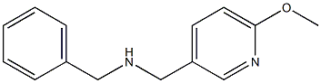 benzyl[(6-methoxypyridin-3-yl)methyl]amine,,结构式