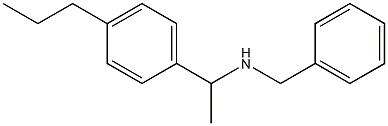 benzyl[1-(4-propylphenyl)ethyl]amine 化学構造式