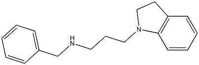 benzyl[3-(2,3-dihydro-1H-indol-1-yl)propyl]amine,,结构式