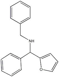 benzyl[furan-2-yl(phenyl)methyl]amine,,结构式