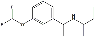 butan-2-yl({1-[3-(difluoromethoxy)phenyl]ethyl})amine 化学構造式