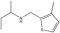 butan-2-yl[(3-methylthiophen-2-yl)methyl]amine,,结构式