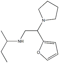 butan-2-yl[2-(furan-2-yl)-2-(pyrrolidin-1-yl)ethyl]amine Structure