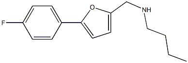 butyl({[5-(4-fluorophenyl)furan-2-yl]methyl})amine Structure