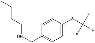 butyl({4-[(trifluoromethyl)sulfanyl]phenyl}methyl)amine 结构式