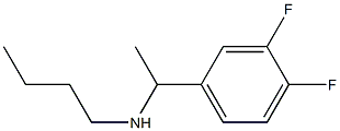 butyl[1-(3,4-difluorophenyl)ethyl]amine Structure