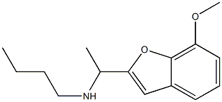 butyl[1-(7-methoxy-1-benzofuran-2-yl)ethyl]amine,,结构式