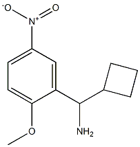 cyclobutyl(2-methoxy-5-nitrophenyl)methanamine Structure