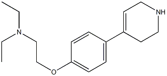  diethyl({2-[4-(1,2,3,6-tetrahydropyridin-4-yl)phenoxy]ethyl})amine