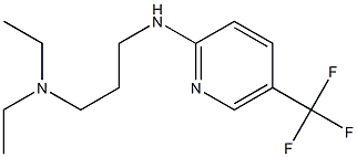 diethyl(3-{[5-(trifluoromethyl)pyridin-2-yl]amino}propyl)amine,,结构式