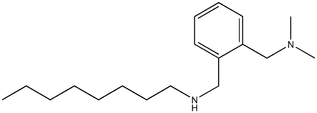 dimethyl({2-[(octylamino)methyl]phenyl}methyl)amine,,结构式