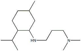 dimethyl(3-{[5-methyl-2-(propan-2-yl)cyclohexyl]amino}propyl)amine Structure