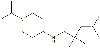 dimethyl[2-methyl-2-({[1-(propan-2-yl)piperidin-4-yl]amino}methyl)propyl]amine 结构式