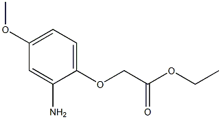 ethyl (2-amino-4-methoxyphenoxy)acetate 化学構造式
