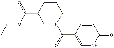  ethyl 1-[(6-oxo-1,6-dihydropyridin-3-yl)carbonyl]piperidine-3-carboxylate