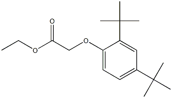 ethyl 2-(2,4-di-tert-butylphenoxy)acetate Struktur