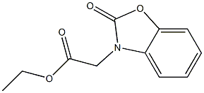 ethyl 2-(2-oxo-2,3-dihydro-1,3-benzoxazol-3-yl)acetate 化学構造式