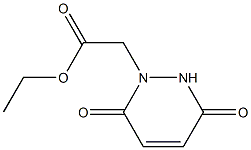 ethyl 2-(3,6-dioxo-1,2,3,6-tetrahydropyridazin-1-yl)acetate 化学構造式