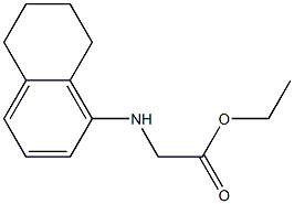 ethyl 2-(5,6,7,8-tetrahydronaphthalen-1-ylamino)acetate 化学構造式