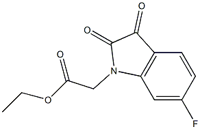 ethyl 2-(6-fluoro-2,3-dioxo-2,3-dihydro-1H-indol-1-yl)acetate Structure