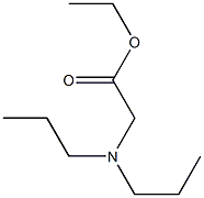 ethyl 2-(dipropylamino)acetate 化学構造式