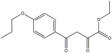 ethyl 2,4-dioxo-4-(4-propoxyphenyl)butanoate Structure