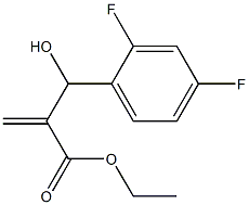 ethyl 2-[(2,4-difluorophenyl)(hydroxy)methyl]prop-2-enoate 化学構造式