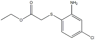 ethyl 2-[(2-amino-4-chlorophenyl)sulfanyl]acetate Structure