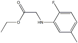 ethyl 2-[(2-fluoro-5-methylphenyl)amino]acetate Struktur