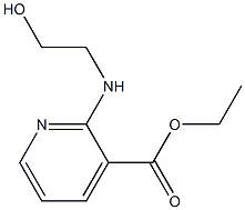 ethyl 2-[(2-hydroxyethyl)amino]pyridine-3-carboxylate Structure