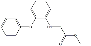 ethyl 2-[(2-phenoxyphenyl)amino]acetate Structure