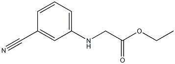 ethyl 2-[(3-cyanophenyl)amino]acetate Structure